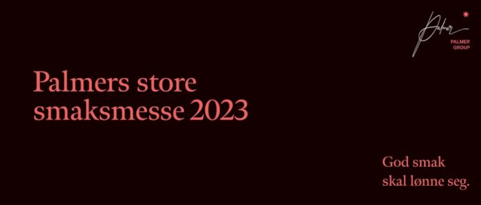 Palmers store smaksmesse 2023