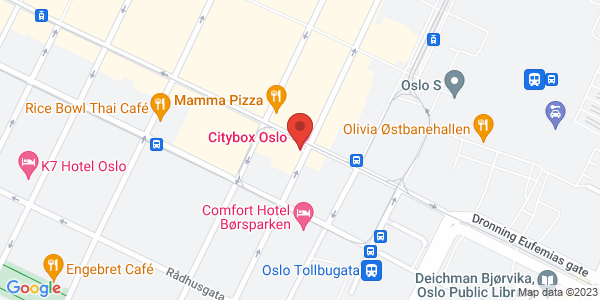 Kart som viser hvor arrangementet foregår