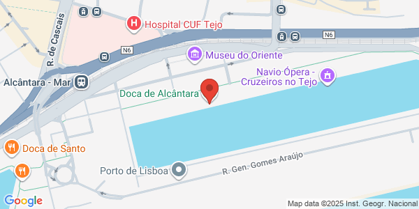 Map displaying event location