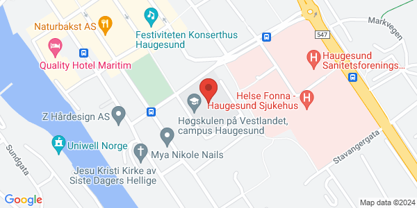 Map displaying event location