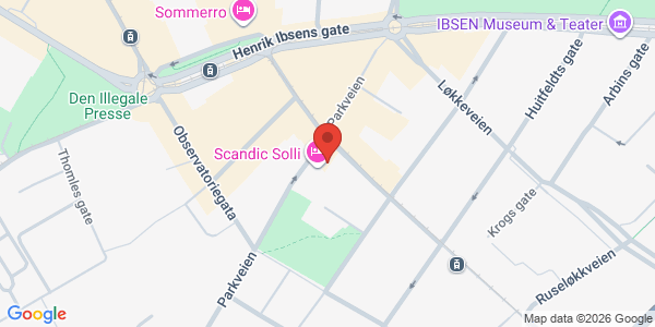Kart som viser hvor arrangementet foregår