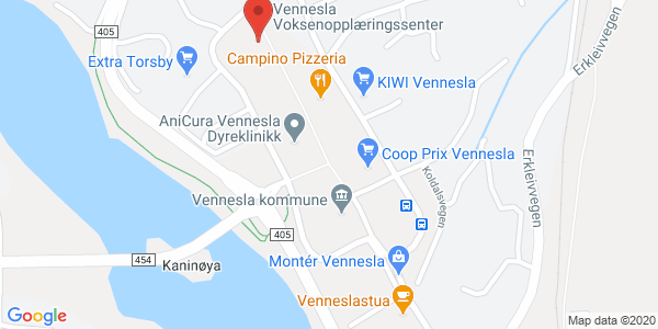 Kart som viser hvor arrangementet foregår