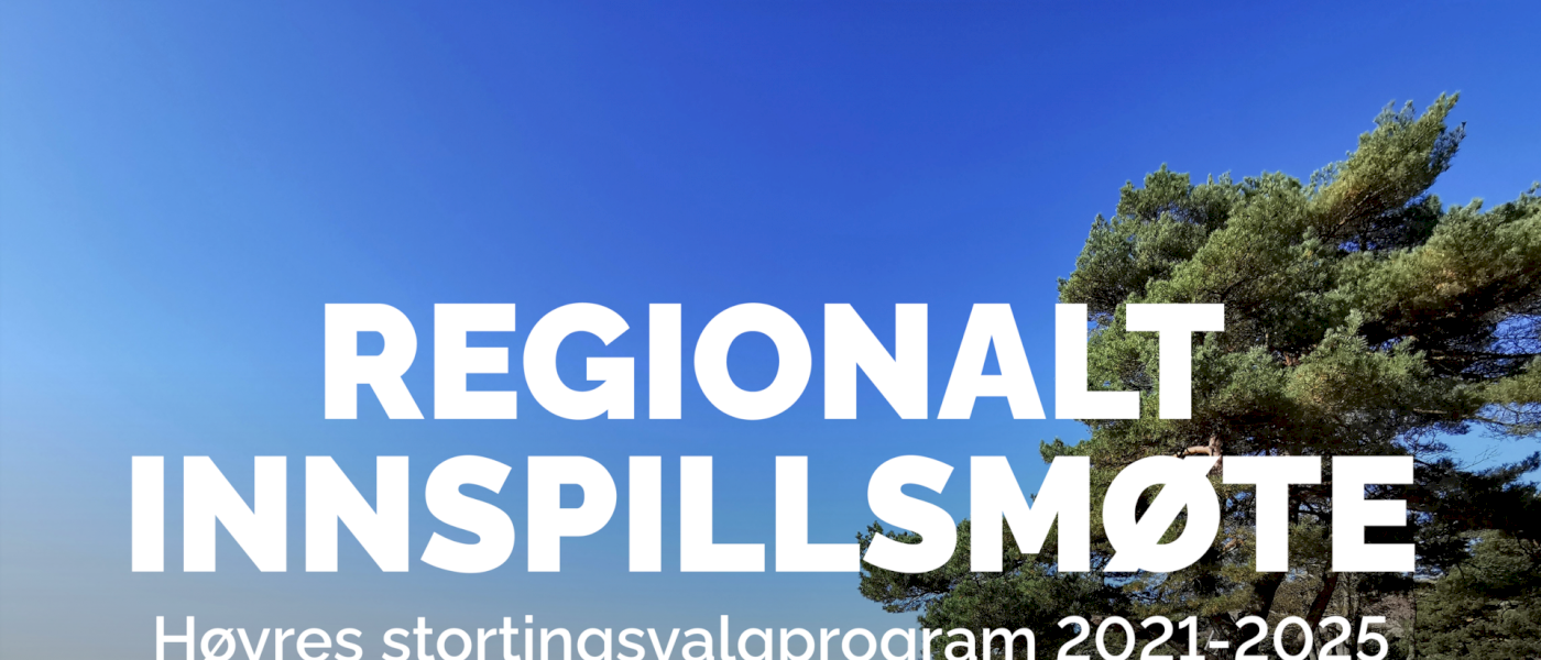 Regional innspillsmøte programarbeid - region Lister og Lindesnes