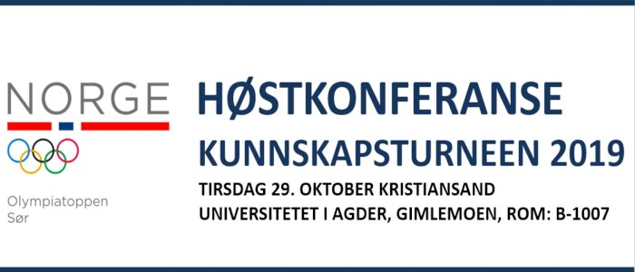 Høstkonferansen - Olympiatoppen Sør