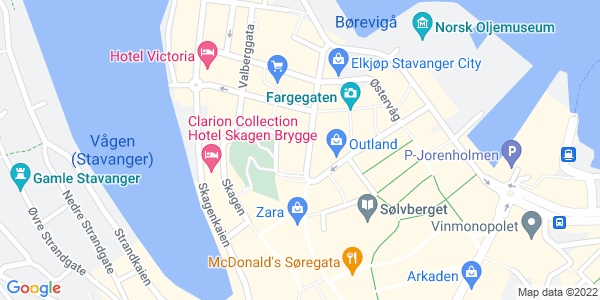 Map displaying event location