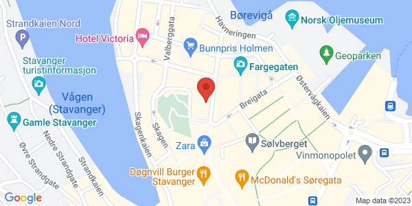 Map displaying event location