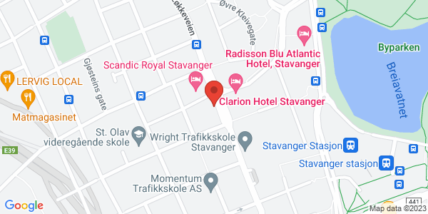 Map displaying event location