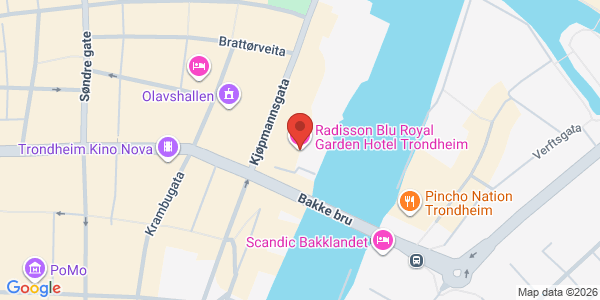 Kart som viser hvor arrangementet foregår