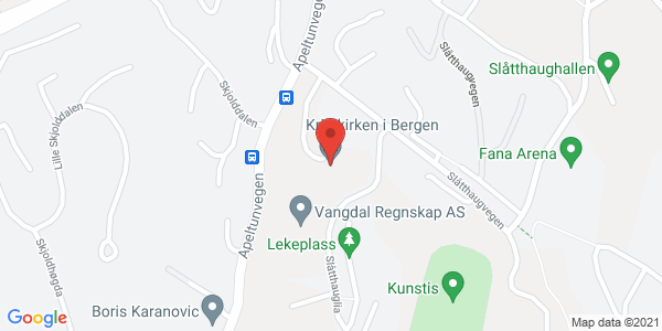 Kart som viser hvor arrangementet foregår
