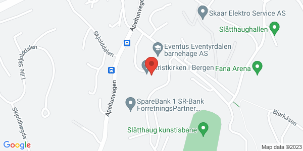 Kart som viser hvor arrangementet foregår