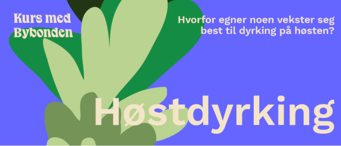 Høstdyrkekurs 💚 Bybonden i Bergen