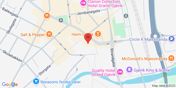 Map displaying event location