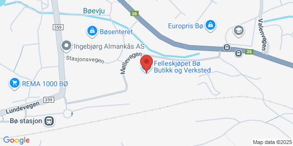 Map displaying event location