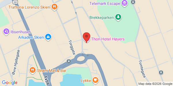 Map displaying event location