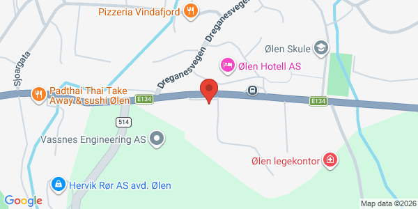 Kart som viser hvor arrangementet foregår