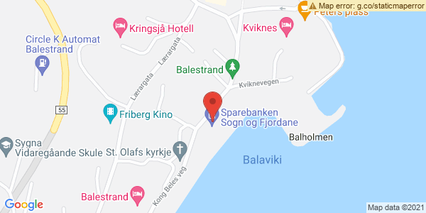 Map displaying event location