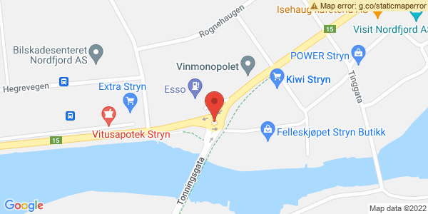 Map displaying event location