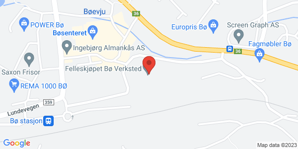 Map displaying event location