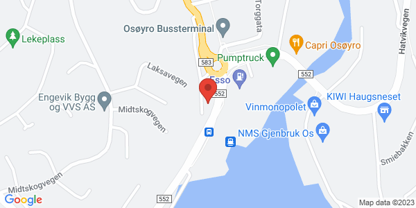 Kart som viser hvor arrangementet foregår