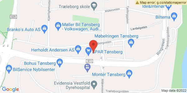 Kart som viser hvor arrangementet foregår