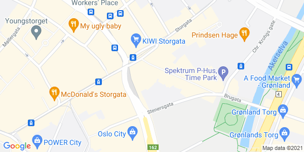 Kart som viser hvor arrangementet foregår