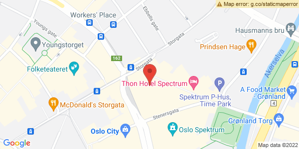 Map displaying event location