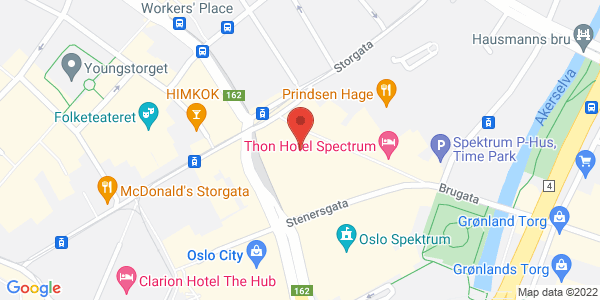 Map displaying event location