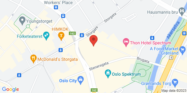 Map displaying event location