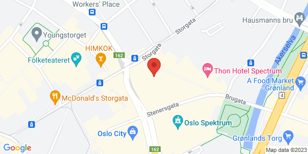 Map displaying event location
