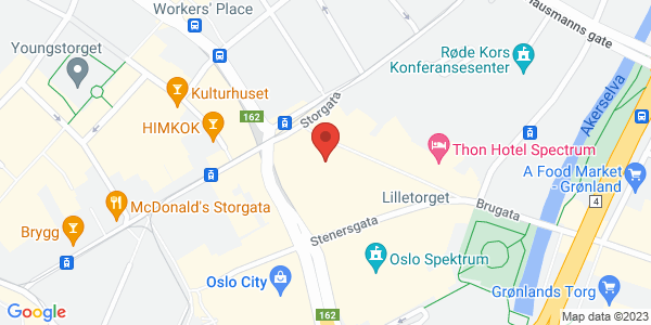 Kart som viser hvor arrangementet foregår