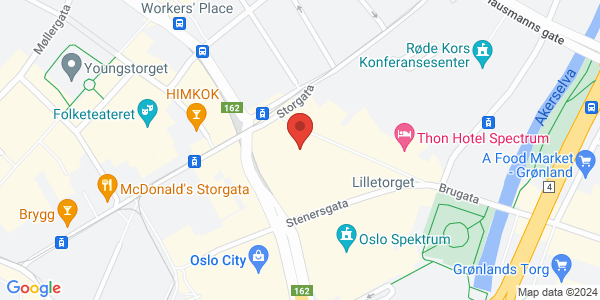 Map displaying event location
