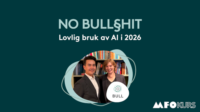 NO BULL§HIT - Lovlig bruk av AI (2026)