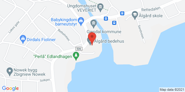 Map displaying event location