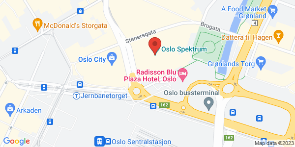 Map displaying event location