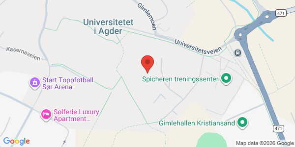 Kart som viser hvor arrangementet foregår