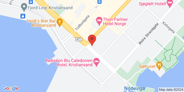 Map displaying event location
