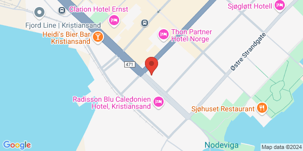 Map displaying event location