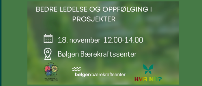 Bedre ledelse og oppfølging i prosjekter