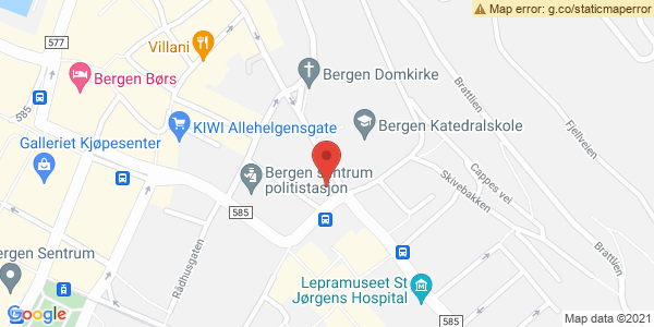 Map displaying event location
