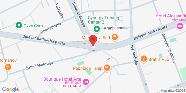 Map displaying event location