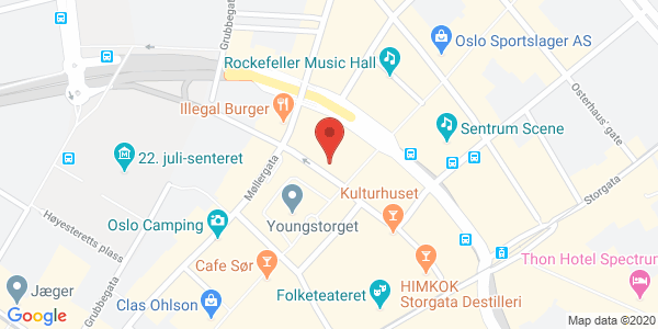 Map displaying event location