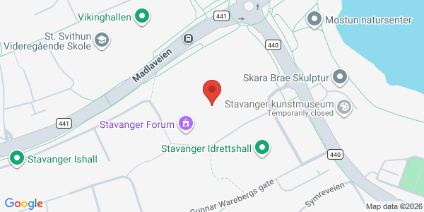 Kart som viser hvor arrangementet foregår