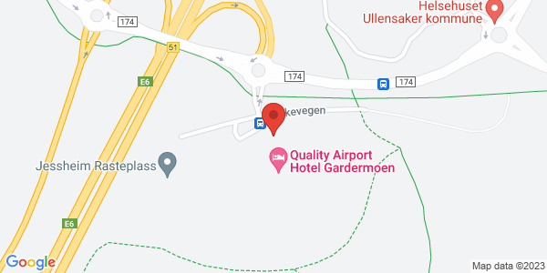 Kart som viser hvor arrangementet foregår