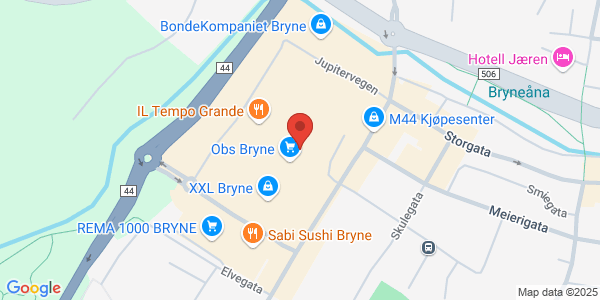Map displaying event location