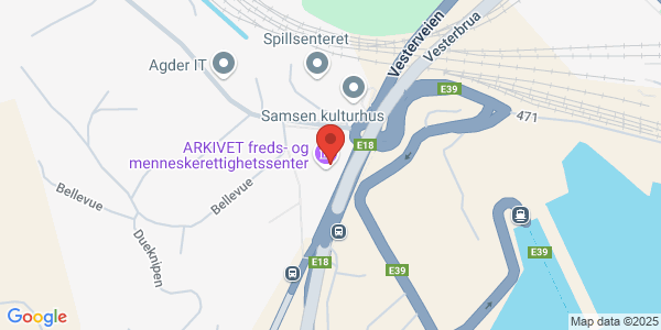 Map displaying event location