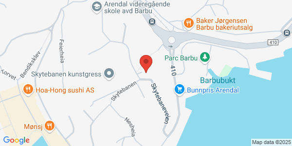 Map displaying event location