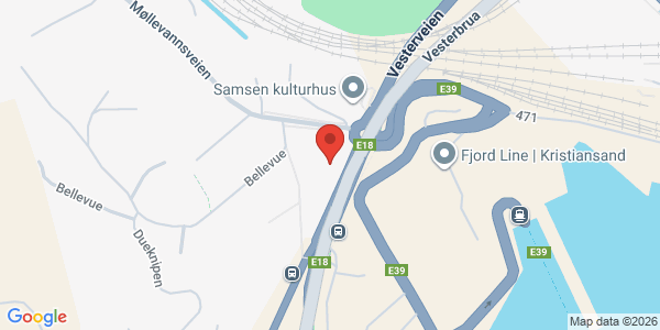 Map displaying event location