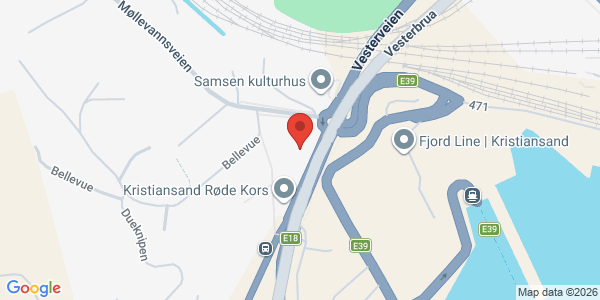 Map displaying event location