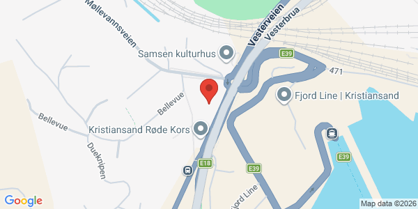 Map displaying event location