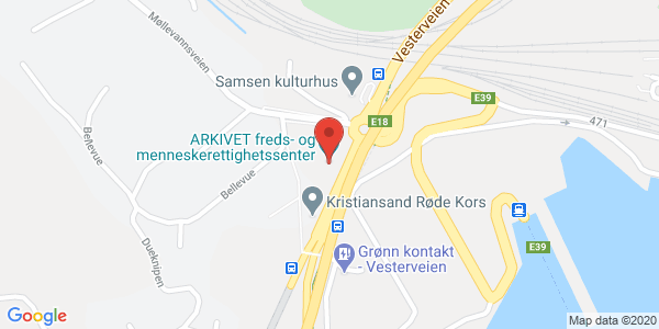 Kart som viser hvor arrangementet foregår